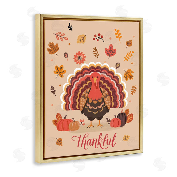 Stupell Industries Nancy McKenzie | Thankful Autumnal Turkey