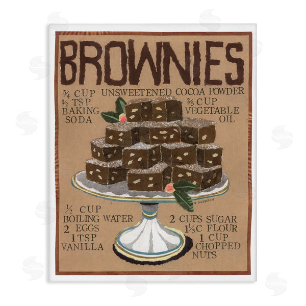 stupell industries Nancy Overton | Brownie Platter Recipe
