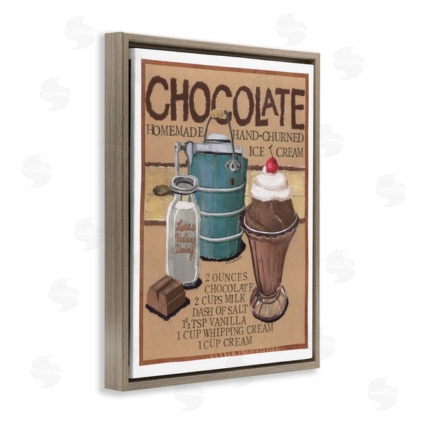 Stupell Industries Nancy Overton | Chocolate Ice Cream