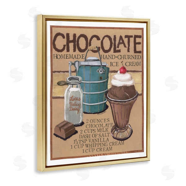 Stupell Industries Nancy Overton | Chocolate Ice Cream