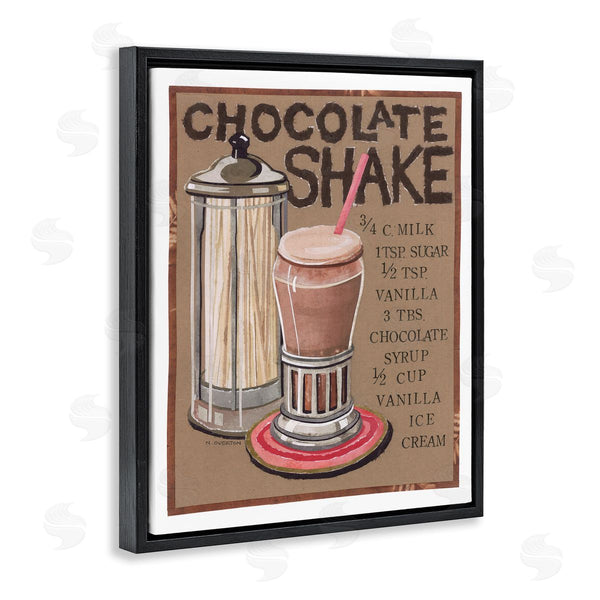 Stupell Industries Nancy Overton | Chocolate Shake Recipe Wall Art