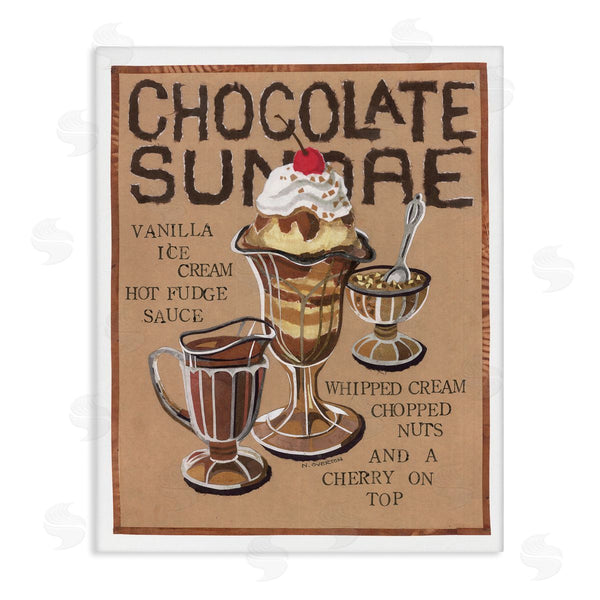 stupell industries Nancy Overton | Chocolate Sundae Recipe