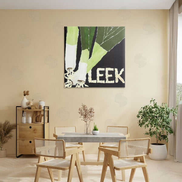 Stupell Industries Nancy Overton | Collaged Leek Vegetable Wall Art