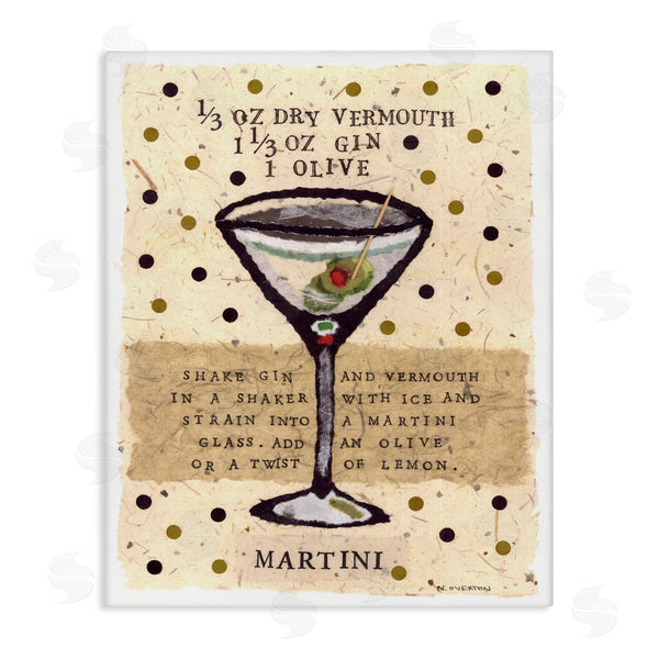 stupell industries Nancy Overton | Dotted Martini Recipe