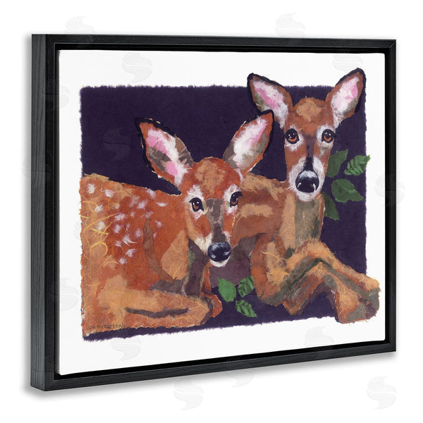 Stupell Industries Nancy Overton | Fawn Siblings Portrait