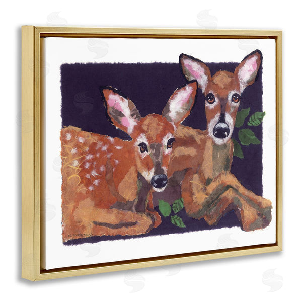 Stupell Industries Nancy Overton | Fawn Siblings Portrait