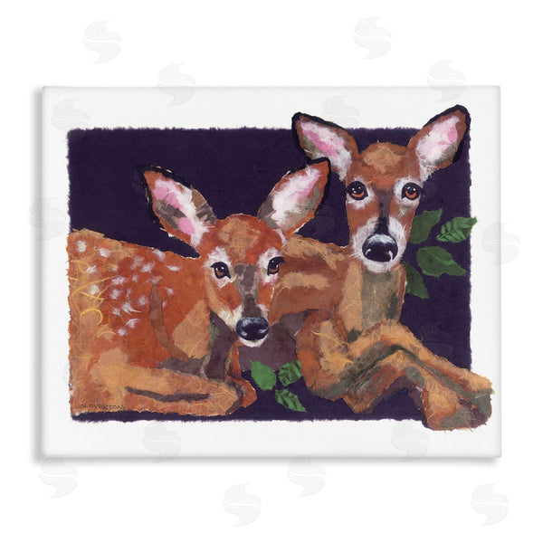 stupell industries Nancy Overton | Fawn Siblings Portrait