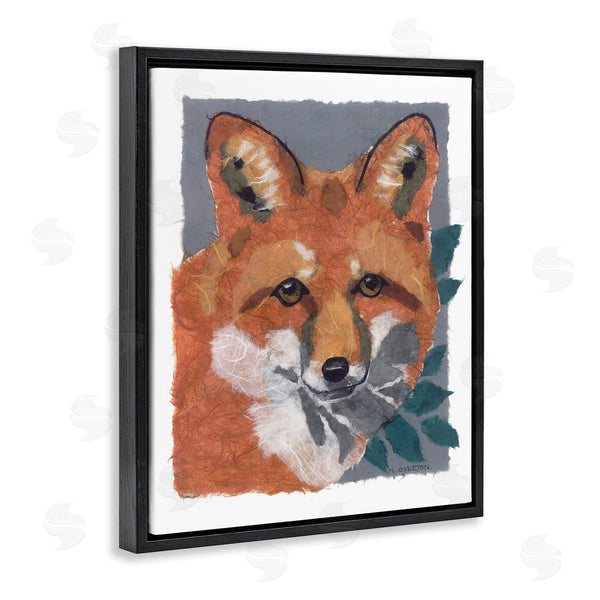 Stupell Industries Nancy Overton | Fox With Opaque Leaves