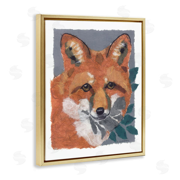 Stupell Industries Nancy Overton | Fox With Opaque Leaves