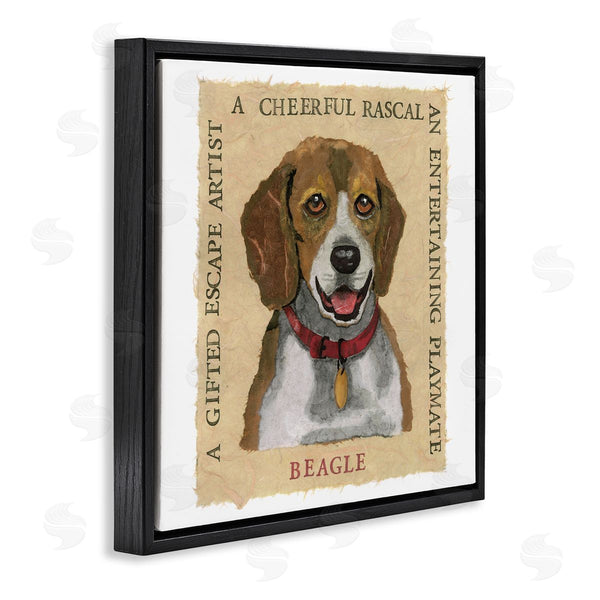Stupell Industries Nancy Overton | Fun Beagle Pet Phrases Wall Art
