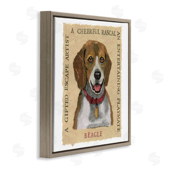 Stupell Industries Nancy Overton | Fun Beagle Pet Phrases Wall Art