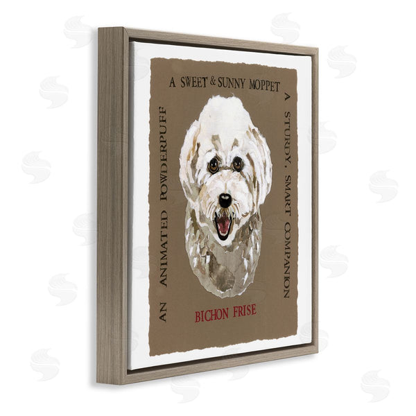 Stupell Industries Nancy Overton | Fun Bichon Frise Phrases Wall Art