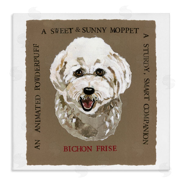 stupell industries Nancy Overton | Fun Bichon Frise Phrases Wall Art