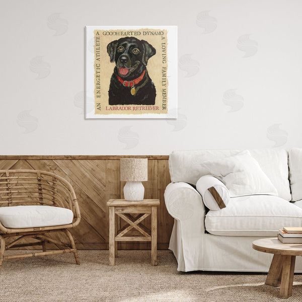 Stupell Industries Nancy Overton | Fun Black Labrador Phrases Wall Art