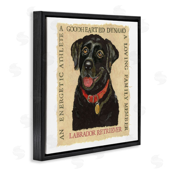 Stupell Industries Nancy Overton | Fun Black Labrador Phrases Wall Art