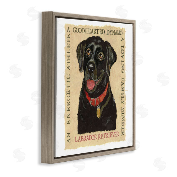 Stupell Industries Nancy Overton | Fun Black Labrador Phrases Wall Art