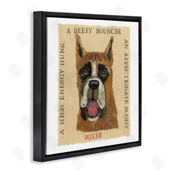 Stupell Industries Nancy Overton | Fun Boxer Pet Phrases Wall Art