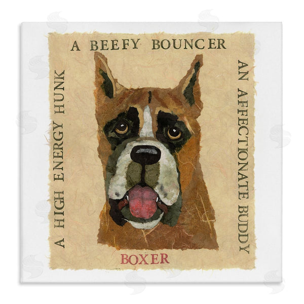 stupell industries Nancy Overton | Fun Boxer Pet Phrases Wall Art