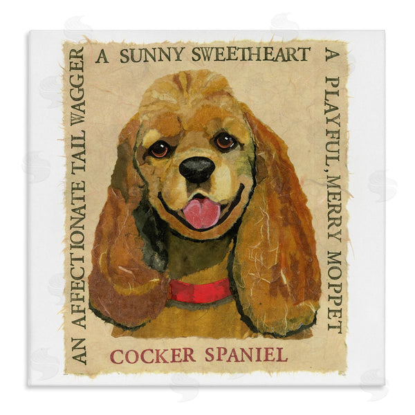 stupell industries Nancy Overton | Fun Cocker Spaniel Phrases Wall Art