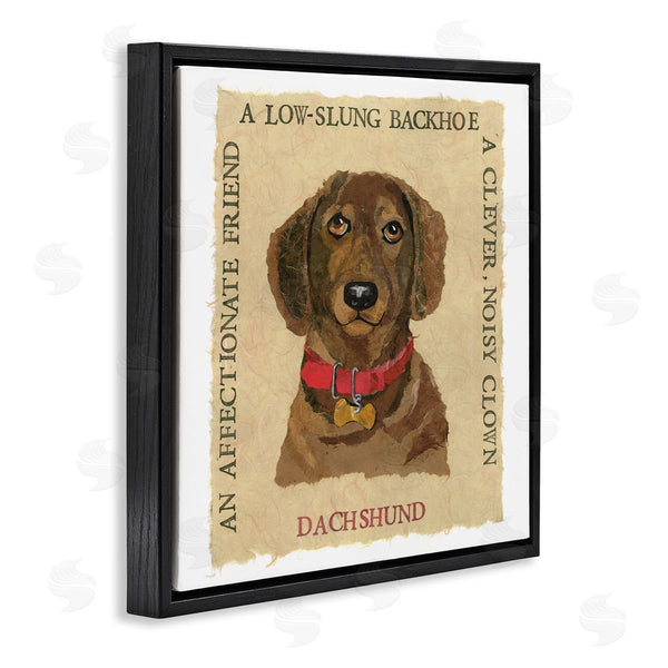 Stupell Industries Nancy Overton | Fun Dachshund Pet Phrases Wall Art