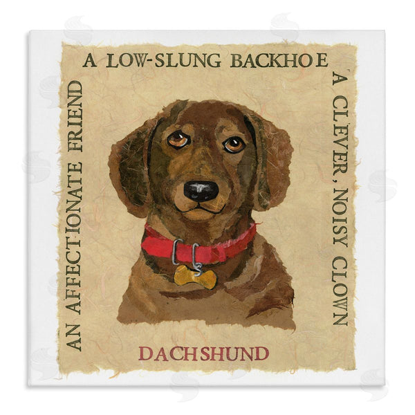 stupell industries Nancy Overton | Fun Dachshund Pet Phrases Wall Art