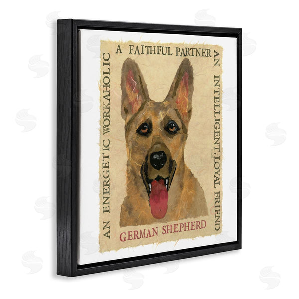 Stupell Industries Nancy Overton | Fun German Shepherd Phrases Wall Art