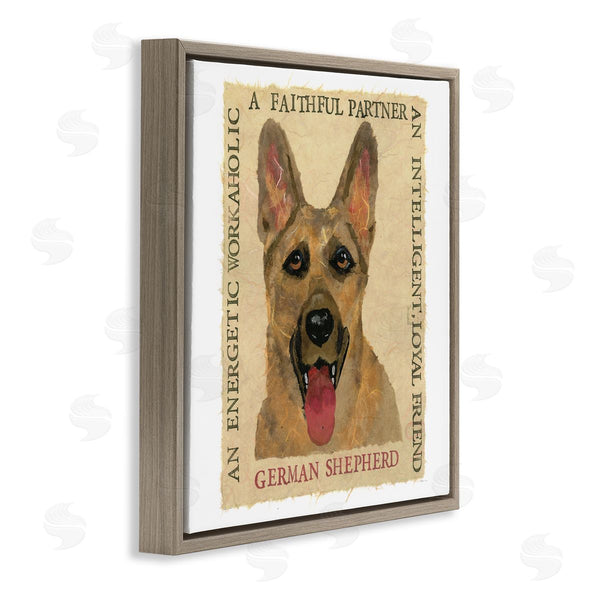 Stupell Industries Nancy Overton | Fun German Shepherd Phrases Wall Art