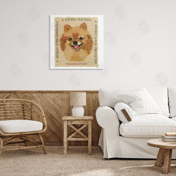 Stupell Industries Nancy Overton | Fun Pomeranian Pet Phrases Wall Art