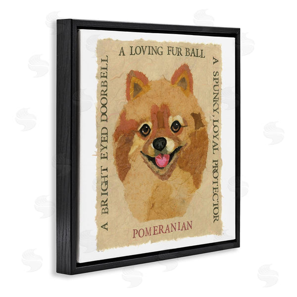 Stupell Industries Nancy Overton | Fun Pomeranian Pet Phrases Wall Art