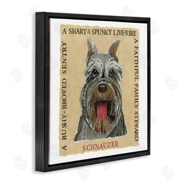 Stupell Industries Nancy Overton | Fun Schnauzer Pet Phrases Wall Art