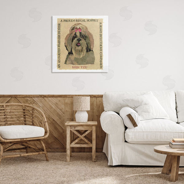 Stupell Industries Nancy Overton | Fun Shih Tzu Pet Phrases Wall Art