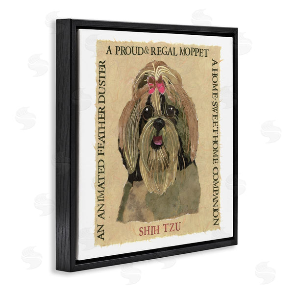 Stupell Industries Nancy Overton | Fun Shih Tzu Pet Phrases Wall Art