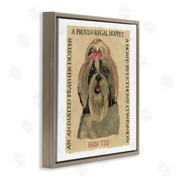Stupell Industries Nancy Overton | Fun Shih Tzu Pet Phrases Wall Art