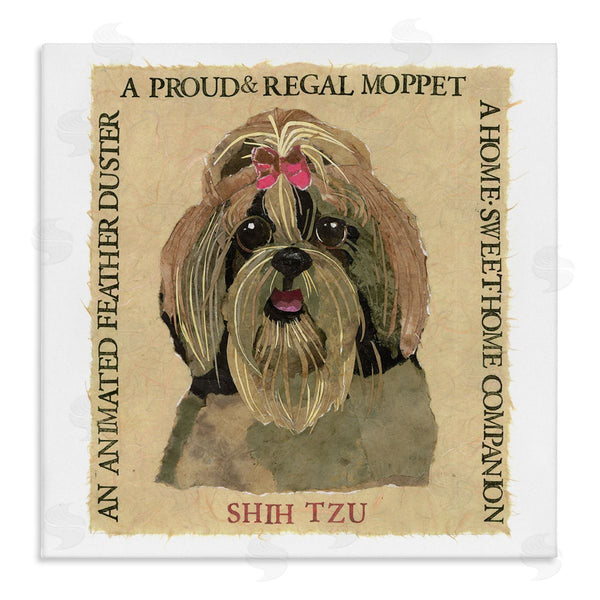 stupell industries Nancy Overton | Fun Shih Tzu Pet Phrases Wall Art