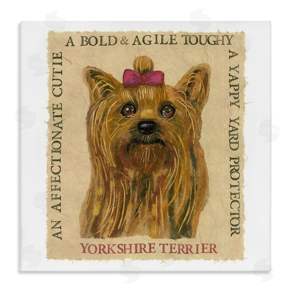stupell industries Nancy Overton | Fun Yorkshire Terrier Phrases Wall Art