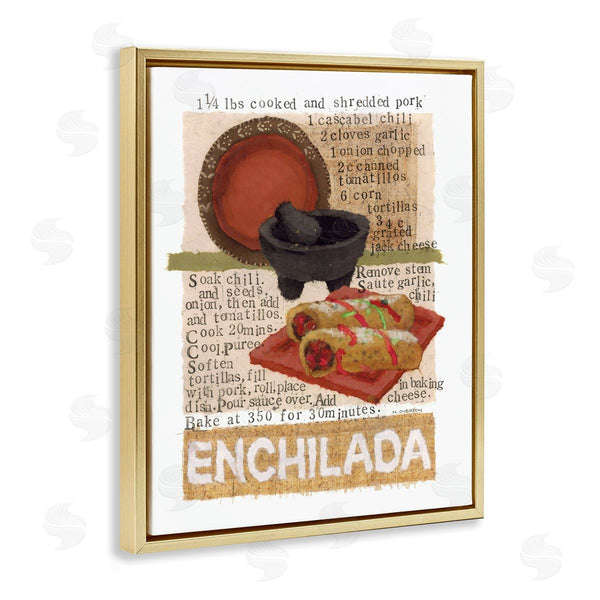 Stupell Industries Nancy Overton | Mexican Enchilada Recipe