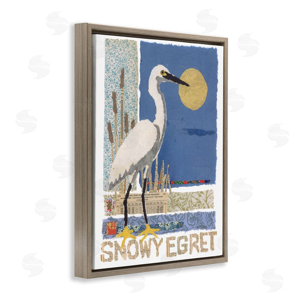 Stupell Industries Nancy Overton | Nautical Snowy Egret