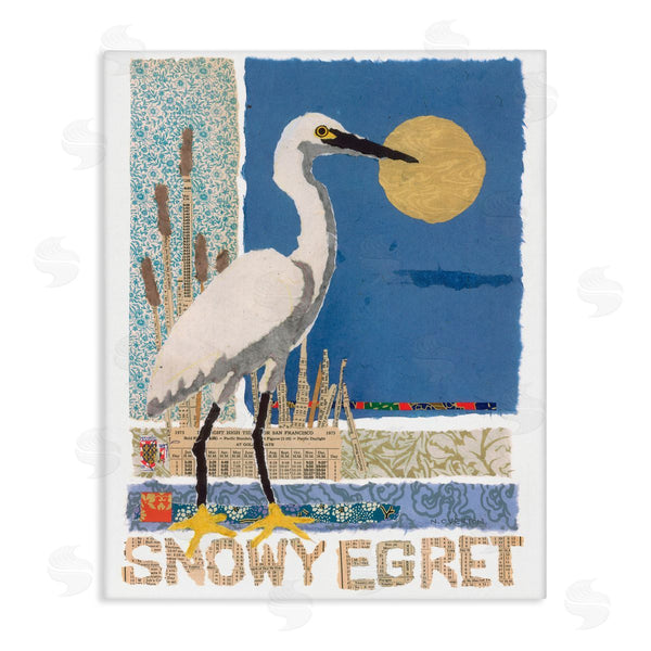 stupell industries Nancy Overton | Nautical Snowy Egret