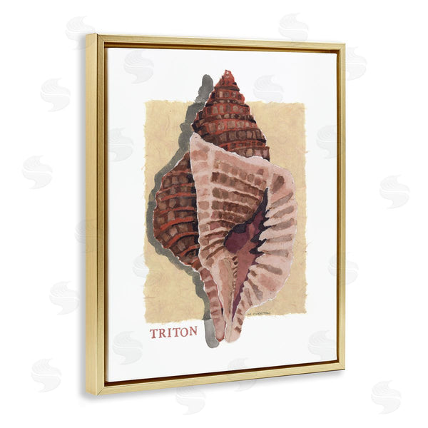 Stupell Industries Nancy Overton | Nautical Triton Shell