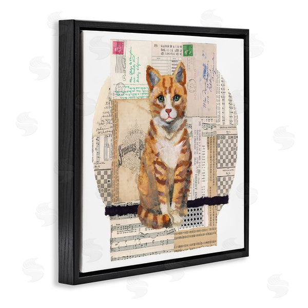 Stupell Industries Nancy Overton | Orange Cat Collage
