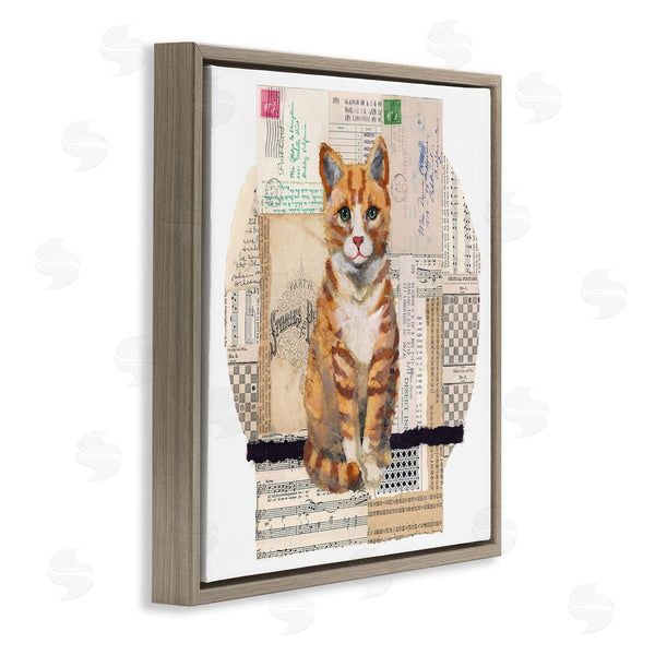 Stupell Industries Nancy Overton | Orange Cat Collage