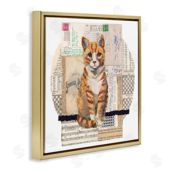 Stupell Industries Nancy Overton | Orange Cat Collage