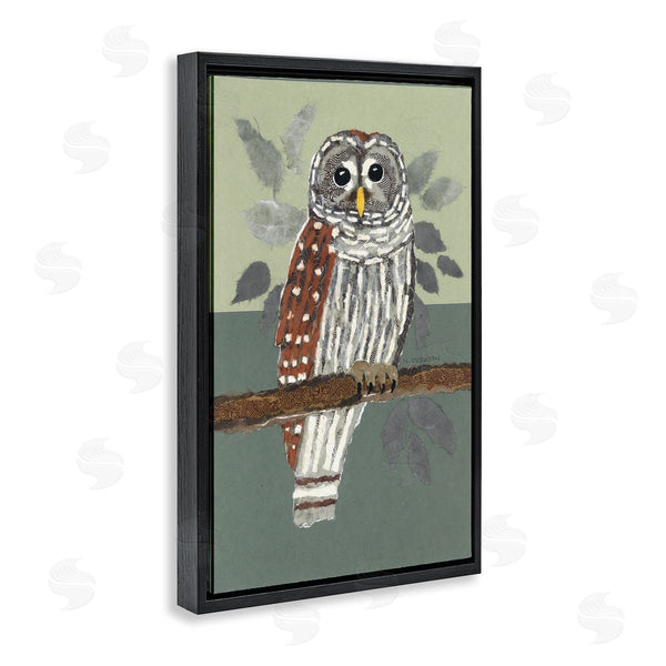 Stupell Industries Nancy Overton | Owl Perched Tree Branch