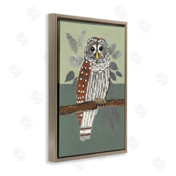Stupell Industries Nancy Overton | Owl Perched Tree Branch