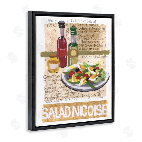 Stupell Industries Nancy Overton | Salad Nicoise Recipe Wall Art