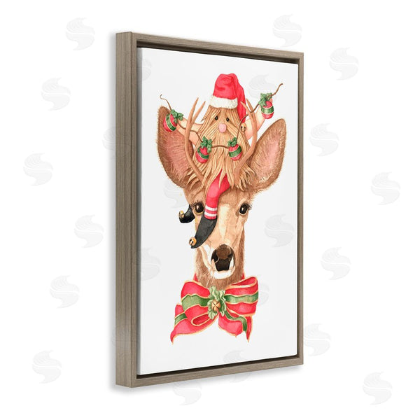 Stupell Industries Nancy Overton | Santa's Elf On Deer