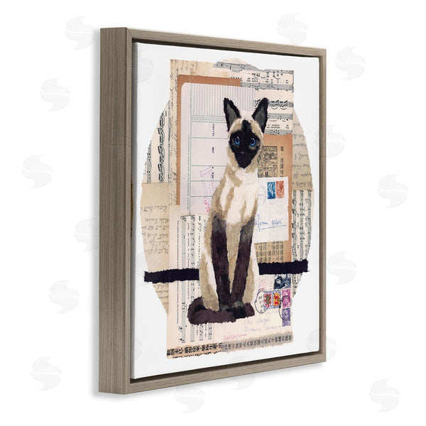 Stupell Industries Nancy Overton | Siamese Cat Collage