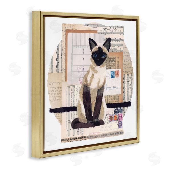 Stupell Industries Nancy Overton | Siamese Cat Collage