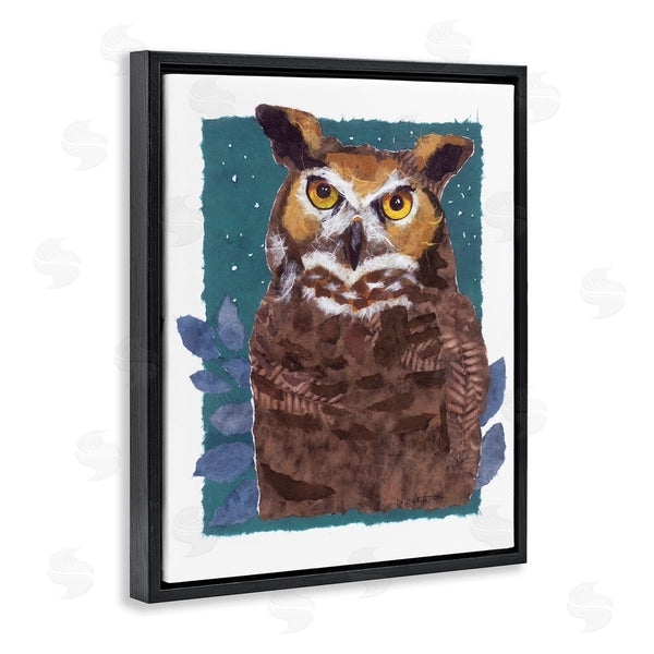 Stupell Industries Nancy Overton | Stern Owl Portrait