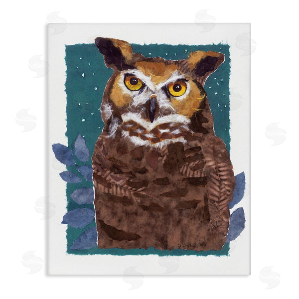 stupell industries Nancy Overton | Stern Owl Portrait